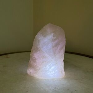 Rose Quartz Crystal Lamp